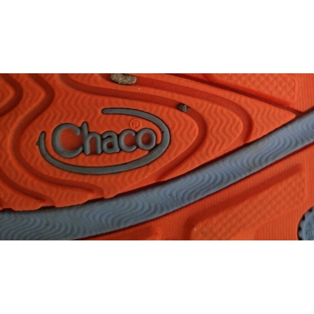 Chaco Z1 Womens Sandals Size W10 Trail Hiking Orange Blue Outdoors Gorp - Picture 7 of 10